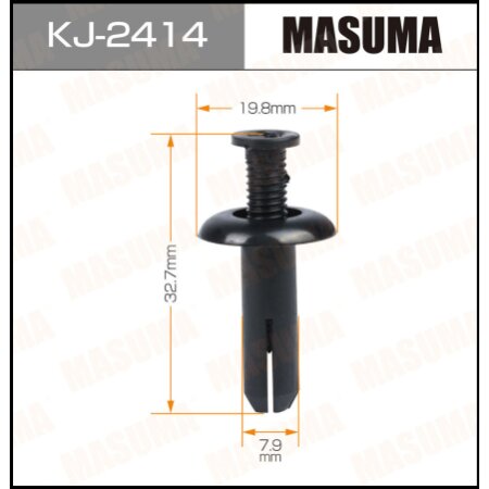 Клипса пластиковая Masuma, KJ-2414
