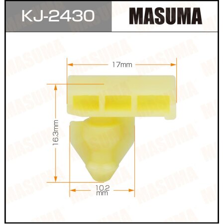Клипса пластиковая Masuma, KJ-2430