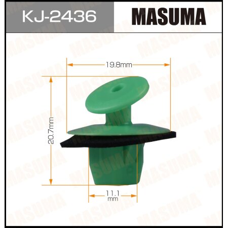 Клипса пластиковая Masuma, KJ-2436