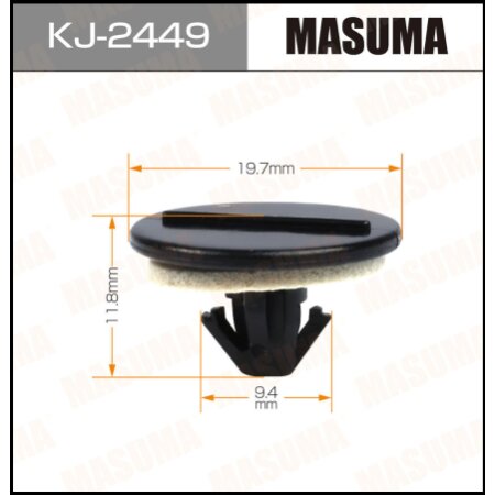 Клипса пластиковая Masuma, KJ-2449