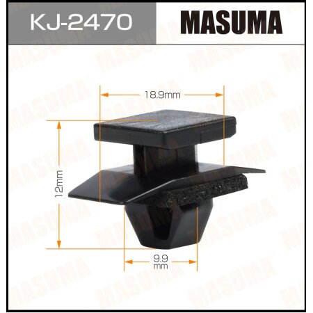 Клипса пластиковая Masuma, KJ-2470