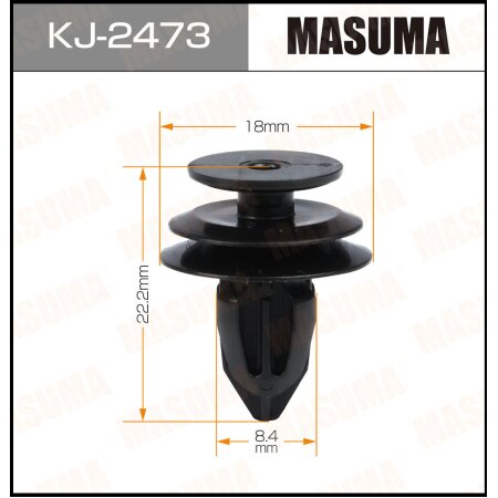 Клипса пластиковая Masuma, KJ-2473