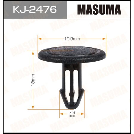 Клипса пластиковая Masuma, KJ-2476