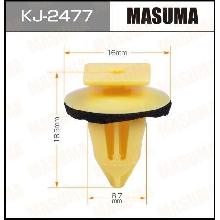 Клипса пластиковая Masuma, KJ-2477