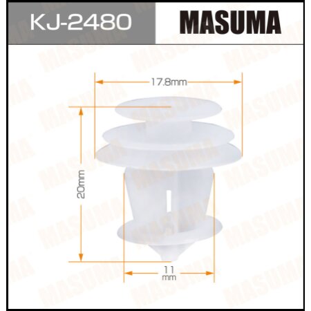 Клипса пластиковая Masuma, KJ-2480