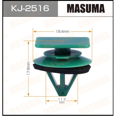 Клипса пластиковая Masuma, KJ-2516
