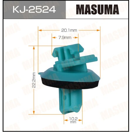 Клипса пластиковая Masuma, KJ-2524