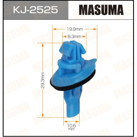 Клипса пластиковая Masuma, KJ-2525