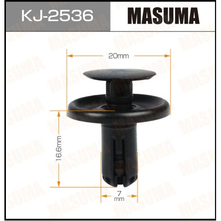Клипса пластиковая Masuma, KJ-2536