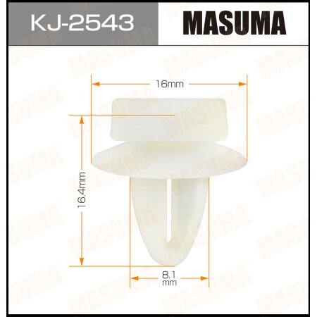 Retainer clip Masuma plastic, KJ-2543