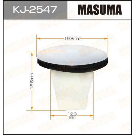 Клипса пластиковая Masuma, KJ-2547