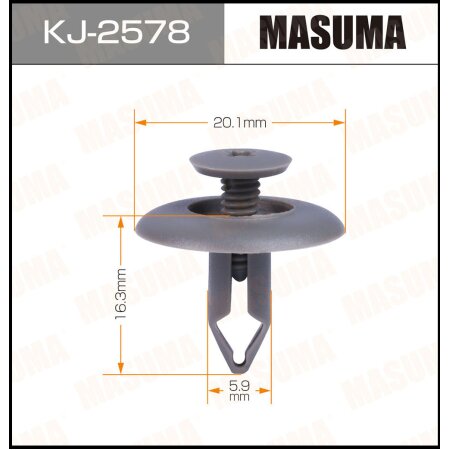 Клипса пластиковая Masuma, KJ-2578