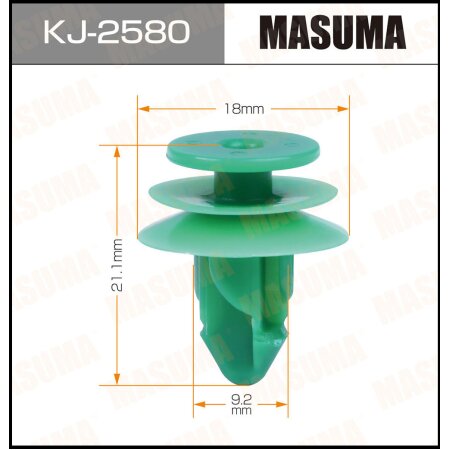 Клипса пластиковая Masuma, KJ-2580