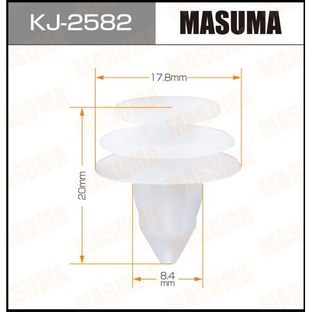 Клипса пластиковая Masuma, KJ-2582