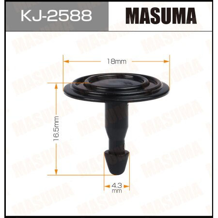 Клипса пластиковая Masuma, KJ-2588
