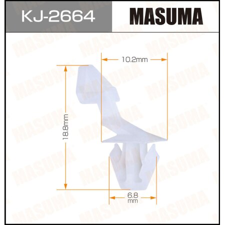 Клипса пластиковая Masuma, KJ-2664