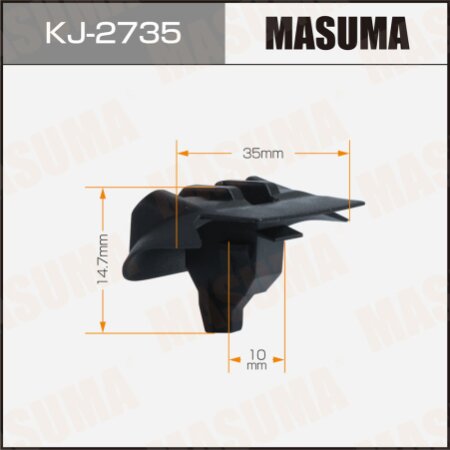 Клипса пластиковая Masuma, KJ-2735