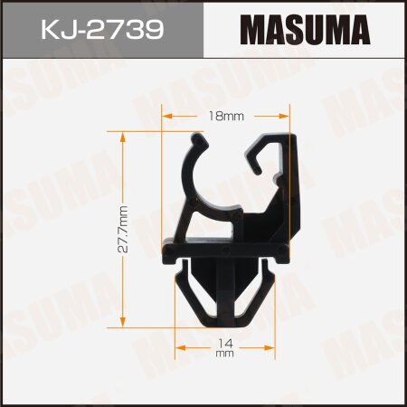 Клипса пластиковая Masuma, KJ-2739