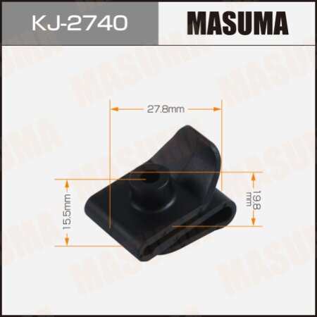Клипса пластиковая Masuma, KJ-2740