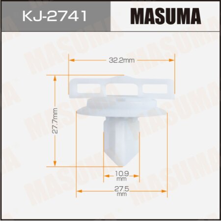 Клипса пластиковая Masuma, KJ-2741