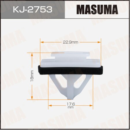 Клипса пластиковая Masuma, KJ-2753