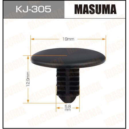Клипса пластиковая Masuma, KJ-305