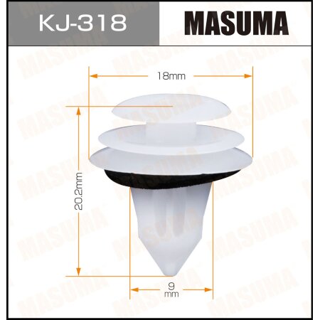 Клипса пластиковая Masuma, KJ-318