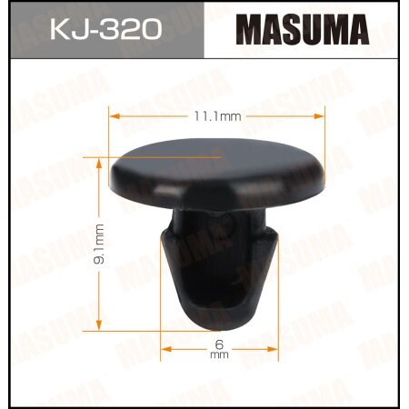 Клипса пластиковая Masuma, KJ-320