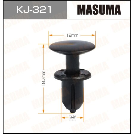 Клипса пластиковая Masuma, KJ-321