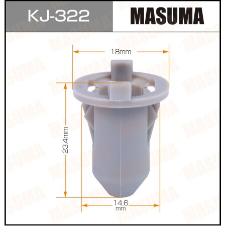 Retainer clip Masuma plastic, KJ-322