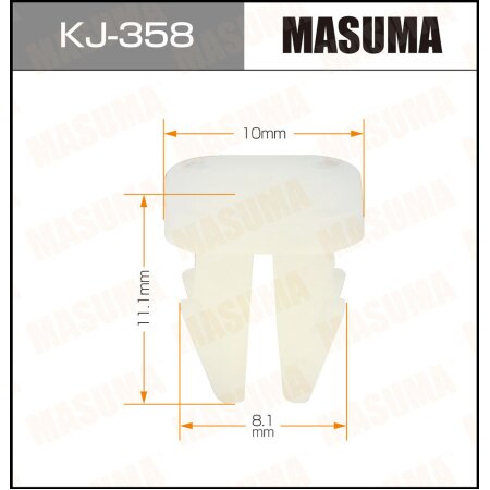 Клипса пластиковая Masuma, KJ-358