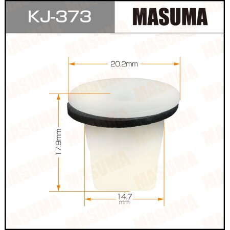Клипса пластиковая Masuma, KJ-373