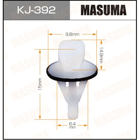 Клипса пластиковая Masuma, KJ-392