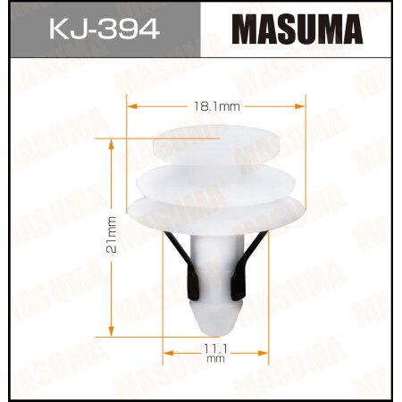 Клипса пластиковая Masuma, KJ-394