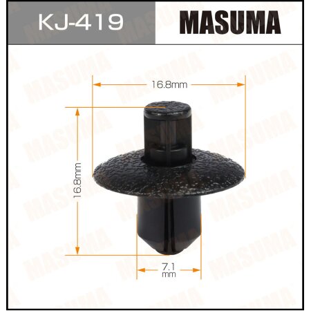 Клипса пластиковая Masuma, KJ-419