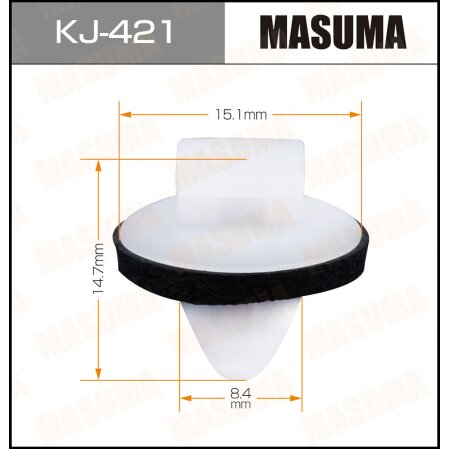 Клипса пластиковая Masuma, KJ-421