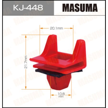 Клипса пластиковая Masuma, KJ-448