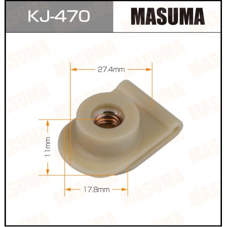 Клипса пластиковая Masuma, KJ-470