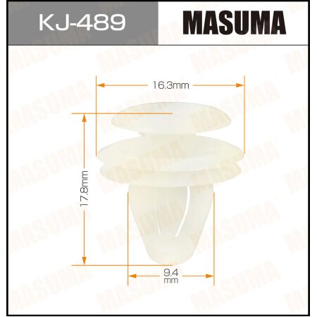 Клипса пластиковая Masuma, KJ-489
