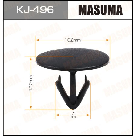 Клипса пластиковая Masuma, KJ-496