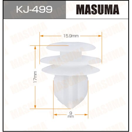 Клипса пластиковая Masuma, KJ-499