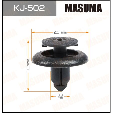Клипса пластиковая Masuma, KJ-502