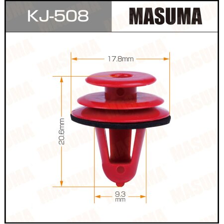 Клипса пластиковая Masuma, KJ-508