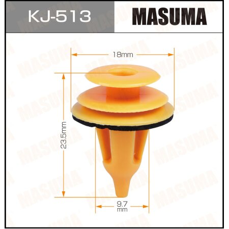 Клипса пластиковая Masuma, KJ-513