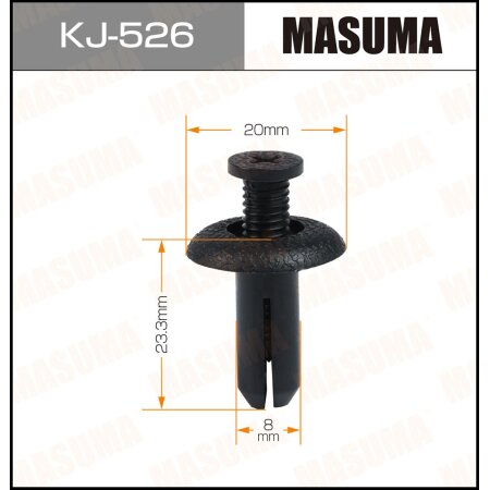 Клипса пластиковая Masuma, KJ-526