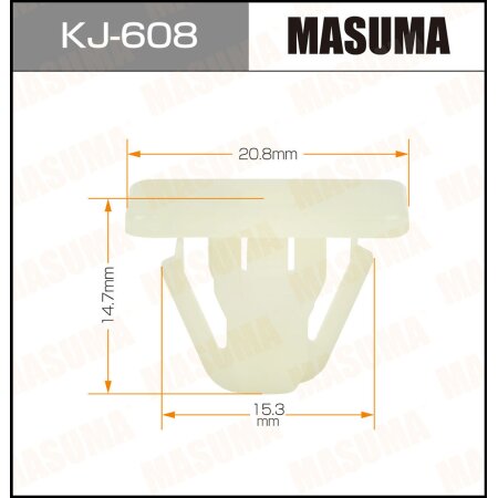 Клипса пластиковая Masuma, KJ-608