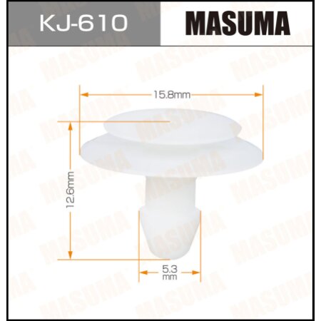 Клипса пластиковая Masuma, KJ-610