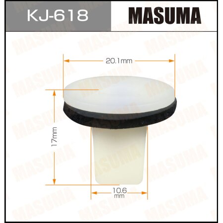 Клипса пластиковая Masuma, KJ-618