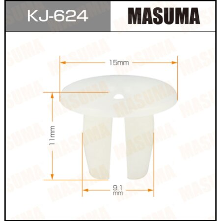 Клипса пластиковая Masuma, KJ-624
