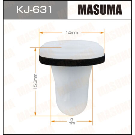 Клипса пластиковая Masuma, KJ-631